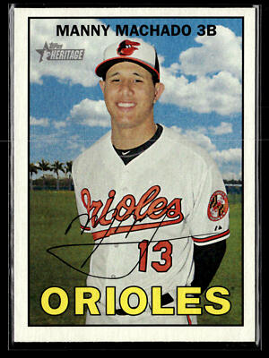 2016 Topps Heritage Manny Machado 157 Baltimore Orioles