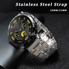 20MM/22MM Universal Stainless Steel Watch Strap Metal Replacement Wrist Bracelet