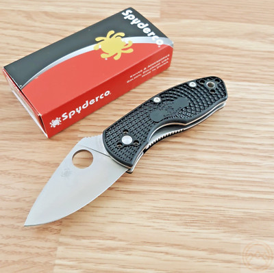 Spyderco Ambitious Light Folding Knife 2.5'' 8Cr13MoV Steel Blade FRN Handle