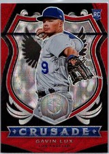 2020 Panini Chronicles #3 Gavin Lux Crusade Ruby Wave #/199