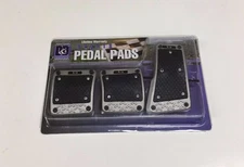 3PC SET UNIVERSAL BRAKE GAS CLUTCH RACING PEDAL PADS  MANUAL TRANSMISSION 5913