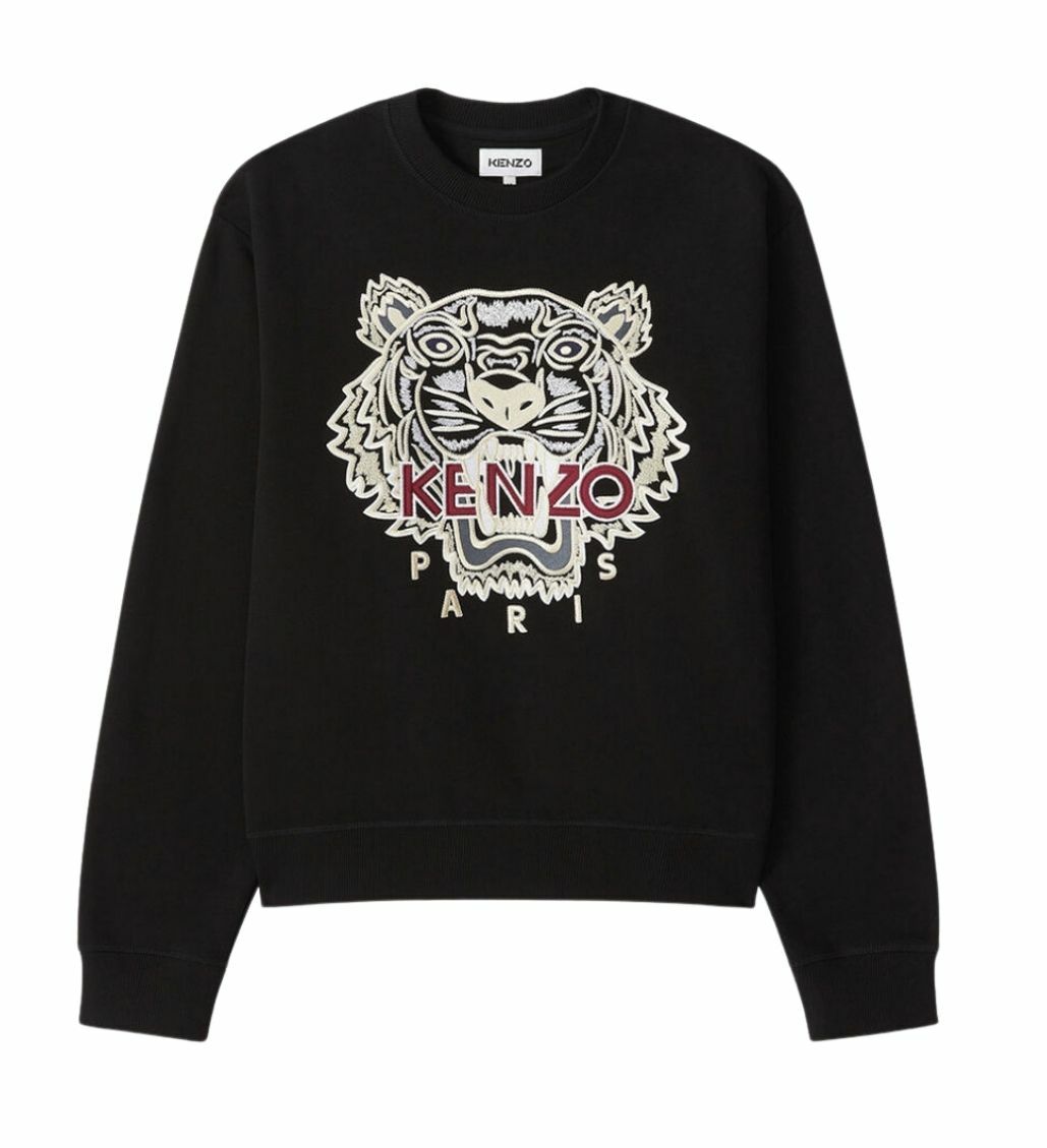 Kenzo Embroidered Tiger Black Sweatshirt | eBay