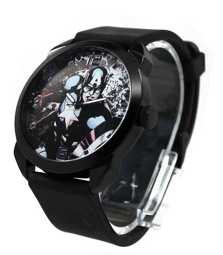 Captain America - The Winter Soldier - schwarze Silikonuhr (Cta1106) - Bild 5 von 9
