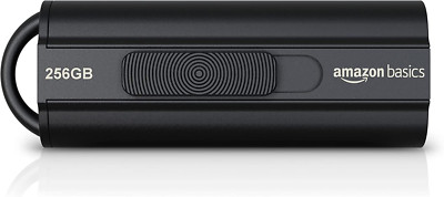Amazon Basics 256GB Ultra Fast USB 3.1 High Capacity Flash Drive Storage, Black