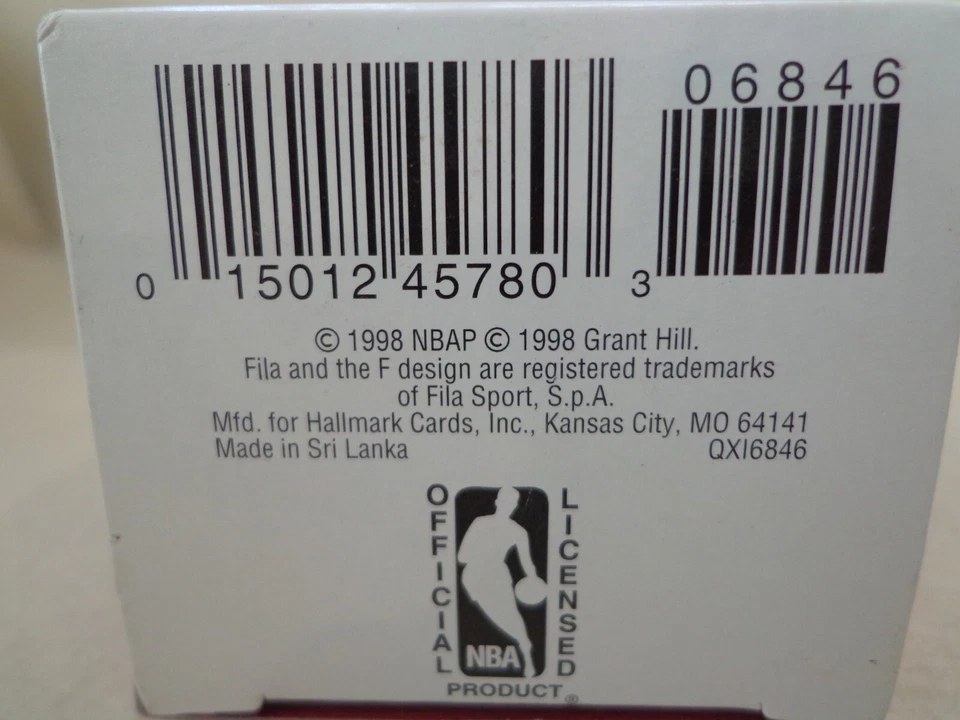 Hallmark 1998 recuerdo aro estrellas ornamento Grant Hill Foto 2 de 4