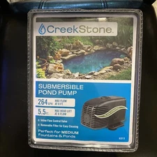 Creek Stone 264 GPH SUBMERSIBLE FOUNTAIN POND PUMP 63313 Brand New Sealed in Box