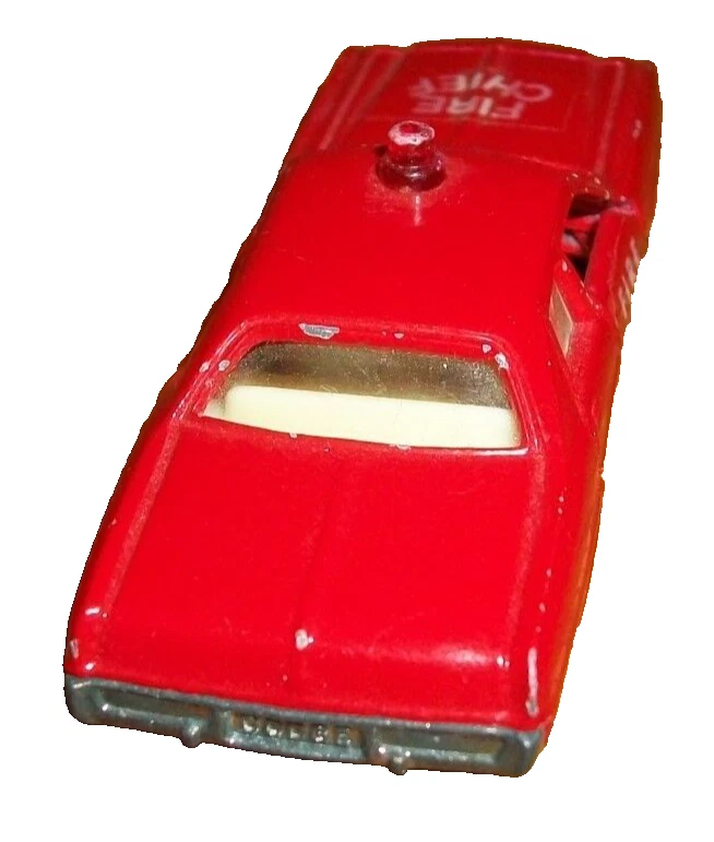 Coches de bolsillo Tomy vintage # F 8.9.10.18 Dodge Coronet Custom Fire Chief 1/64 Foto 4 de 4