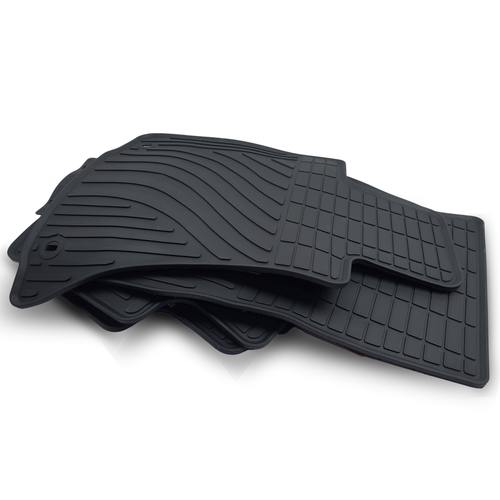 Floor mats for KIA TELLURIDE 2020-2024 All Weather Rubber Set Black Anti-slip - Picture 5 of 9