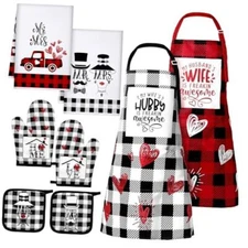  Mr and Mrs Aprons for Couples Gifts, Hubby and Wife Aprons Stylish Style
