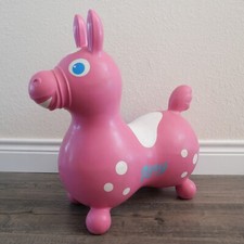 Vintage 1984 RODY Pink Bouncing Horse By Ledraplastic Italy