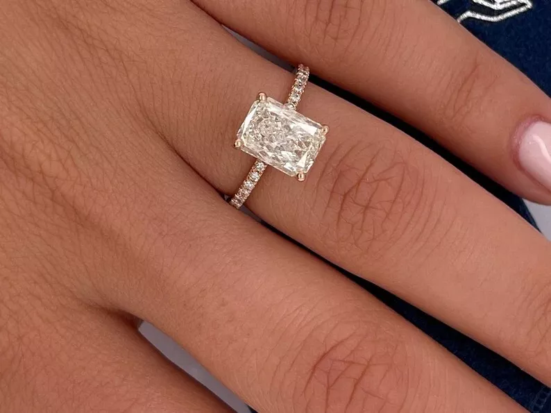 Radiant cut 2024 lab grown diamond