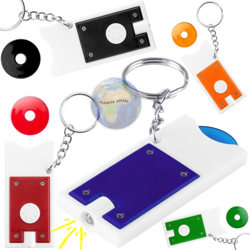 Token Keyring Torch for Cart Of Expense Euro Coin Purse Kit Light - 第 1/1 張圖片
