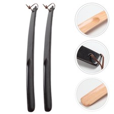Boot Shoe Horn Mens Shoe Horn Lazy Shoes Horn Wood Shoe Helper Tool