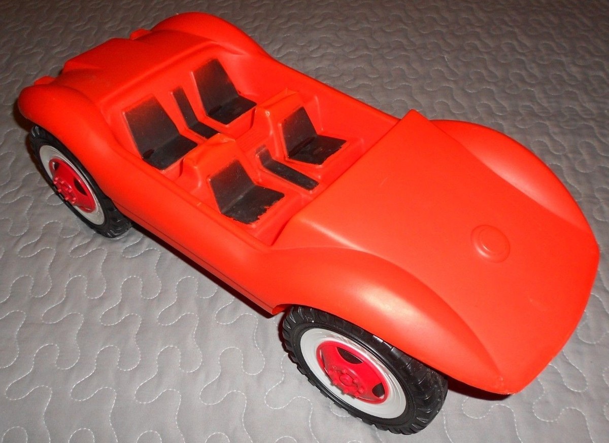 Véhicule Vintage Barbie & Ken – Mego / Sears – Voiture De Sport Verte – Fabriqué En Allemagne (DBGM) – Années 70