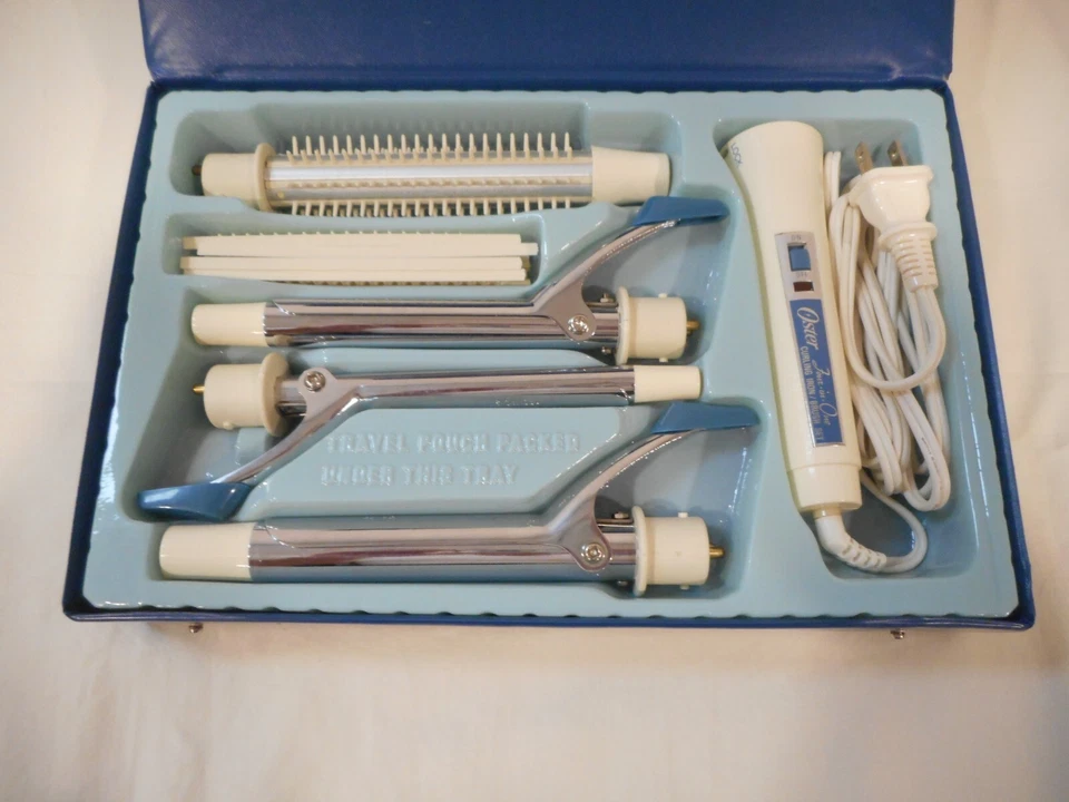 *VINTAGE * OSTER 4-IN-1 CURLING IRON BRUSH SET - Image 3 of 4