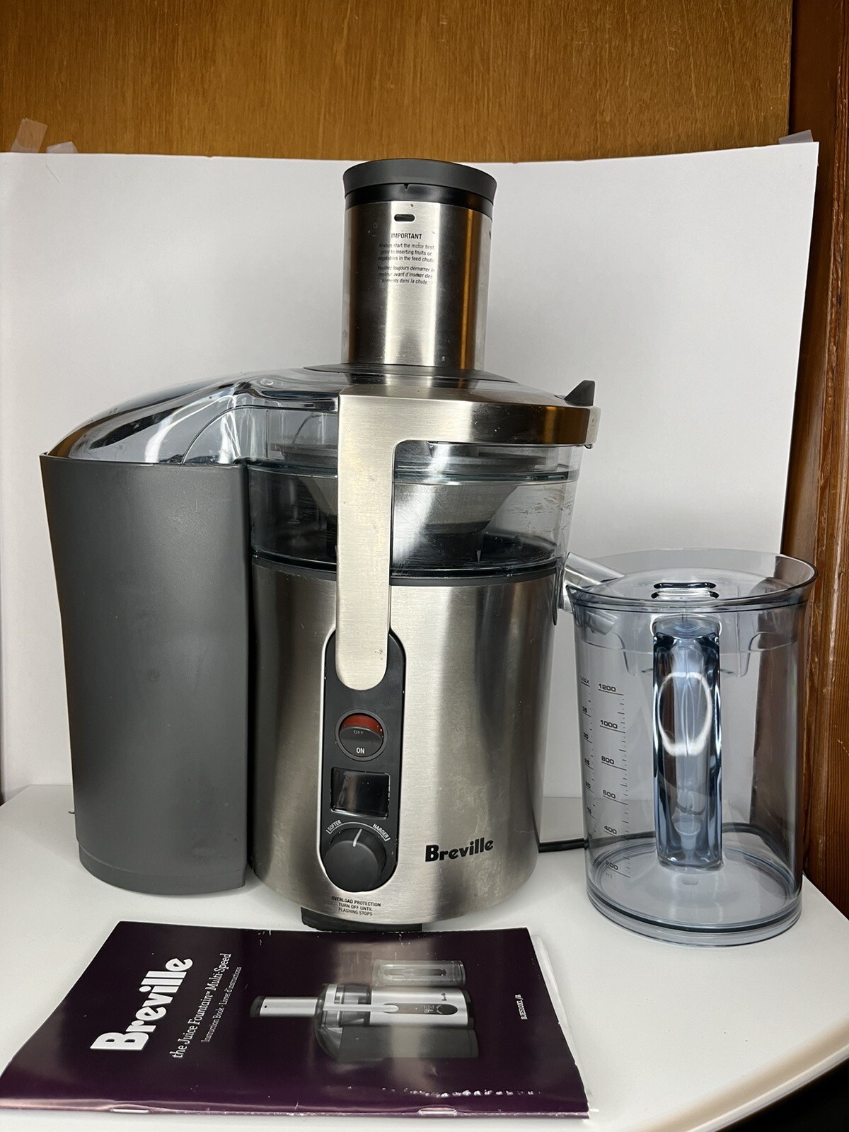 Breville BJE510XL Juice Fountain Multispeed 900watt Juicer TESTED eBay