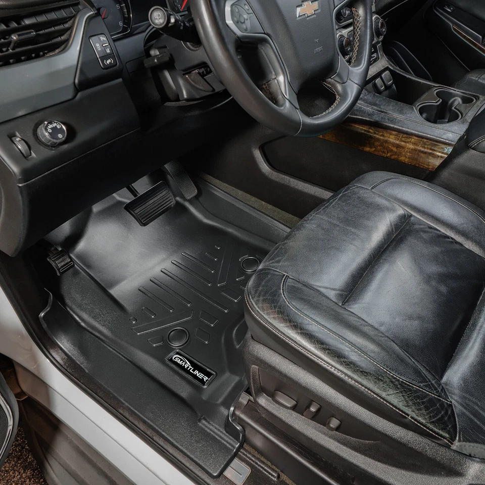 SMARTLINER Custom Fit Floor Mats 3 Row Liner Set 2015-20 Suburban GMC Yukon XL - Image 2 of 4