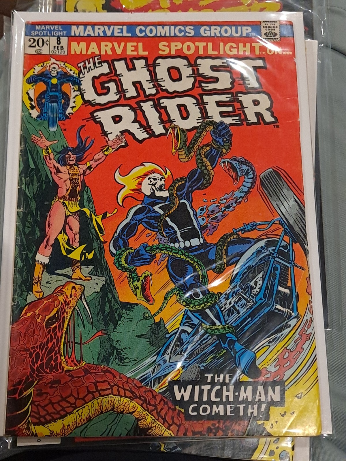 Marvel Spotlight #8 - 1973, 4th Ghost Rider, 1st Snake Dance, | eBay
