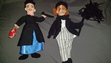 Lot of 2 Disney Store Mary Poppins 9" Beanbag Plush Toys