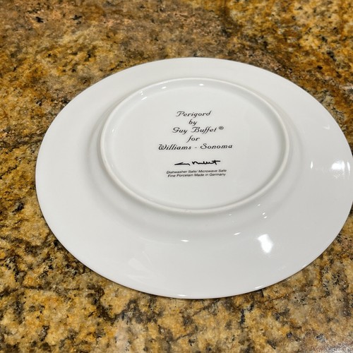 Piatto insalata Williams Sonoma PERIGORD di Guy Buffet Donna con oche da collezione 8" - Foto 3 di 5
