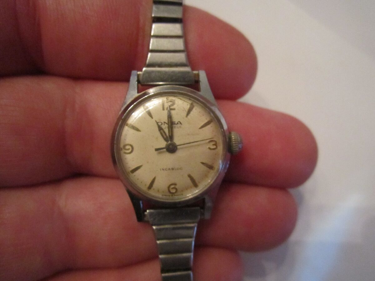 VINTAGE ONSA 17 JEWEL WATCH - WIND UP - INCABLOC - LADIES' - TUB SC-6 | eBay