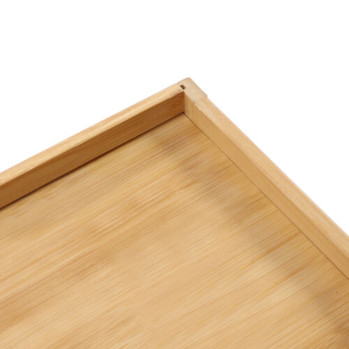 Bamboo Nightstand Bedside End Table Drawer Bedroom Storage Organizer Side Table - Picture 13 of 24