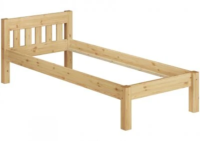 Lit enfant lit pin 90x190 cadre de lit sans accessoires lit simple lit d'appoint - Photo 1/4