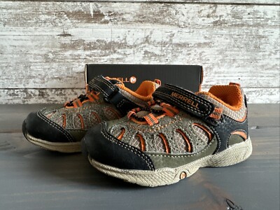 Merrell Chameleon Olive & Orange  Hiking Shoes MT52325 Youth 6 M