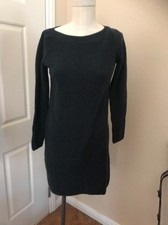 Uniqlo Dark Green Knit Sweater Dress Size Xs New Fits S Too