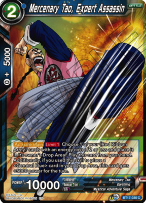 Light Play DBS:M Mercenary Tao, Expert Assassin - BT17-035 - C Ultimate Squad (B