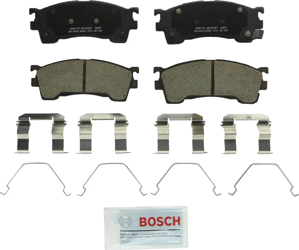 Pastillas de freno delanteras de cerámica QuietCast Bosch 1994-1997 Mazda MX-6 1995 1996 Foto 3 de 3