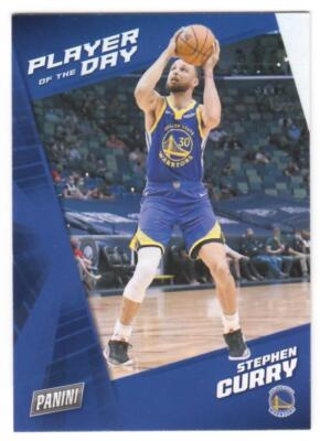 Stephen Curry 2021-22 Panini Player of the Day #16 Warriors | eBay