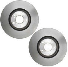 Pair Set of 2 Front Coated Disc Brake Rotors ACDelco For Acura RLX Electric/Gas