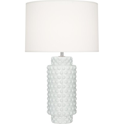 Robert Abbey Dolly 1 Light Table Lamp, Lily Glazed Textured Ceramic - LY800