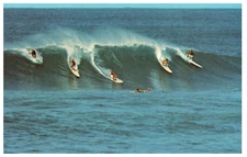 Surfing in Hawaii Hawaii Postcard Posted 1978