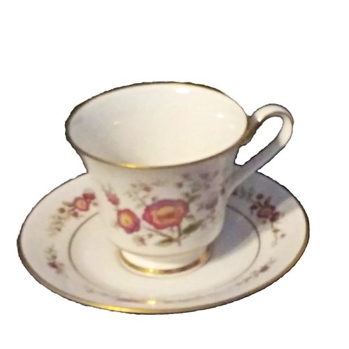 Vtg Set of 4 Noritake Asian Song #7151 Ivory China Tea Cups & Saucers EUC Japan