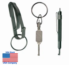 Duty Belt Key Holder, Swivel Handcuff Key, Pen Clip Handcuff Key Police Sheriff 