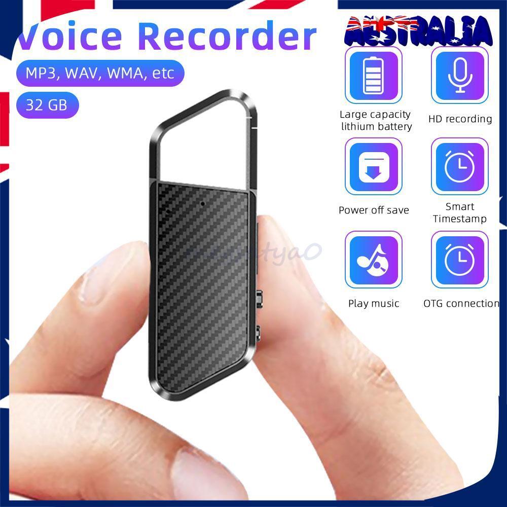 2023 Portable Digital Voice Activated Dictaphone Audio Sound Recorder MP3 Player