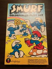 VINTAGE 1981 Peyo THE SMURFS Colorforms Playset in BOX