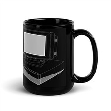Silicon Graphics SGI Indigo2 Glossy Black 15oz Mug Limited Edition Promo Item