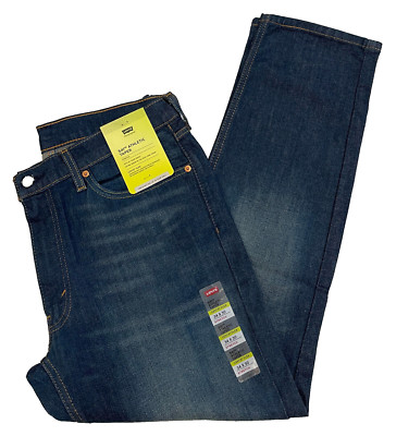 Levis 541 Athletic Taper Stretch Mens Jeans 34X30 #0614 Dark Blue W34L30