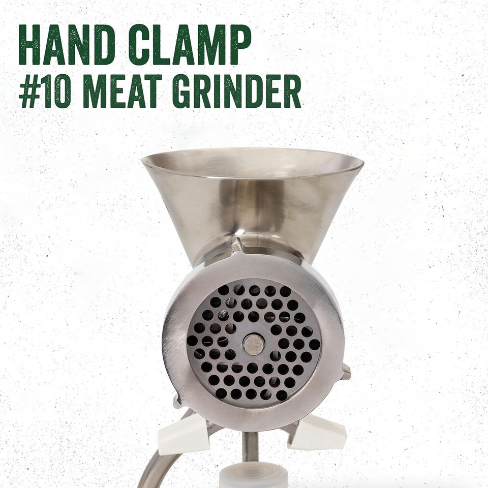 LEM 10 MEAT GRINDER Stainless Steel Heavyduty Clampon Manual Hand
