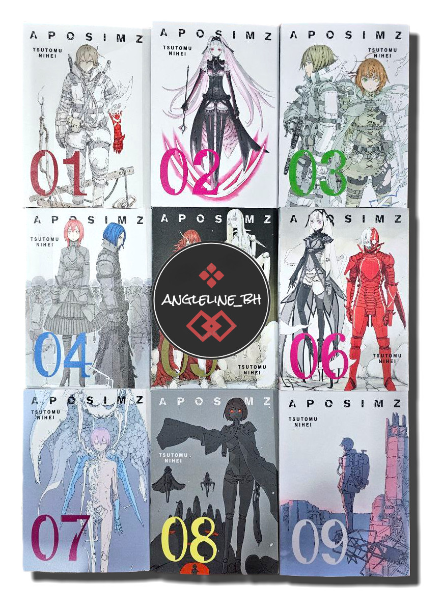 Juego Completo Inglés Aposimz Manga Volumen 1-9 por Tsutomu Nihei DHL EXPRESS