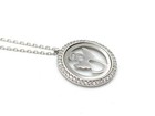 Womens 925 Sterling Silver Necklace White Zircon Angel Shape — photo 4