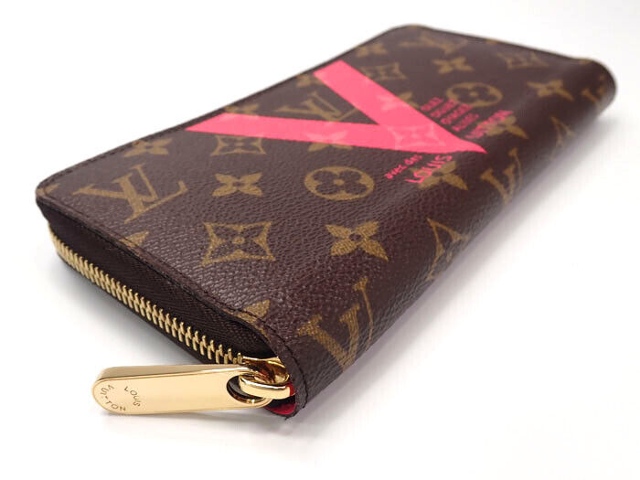 Louis Vuitton Zippy Wallet Monogram V Grenade Pink Round Louis Vuitton Zippy Wallet Monogram V Grenade Pink Round