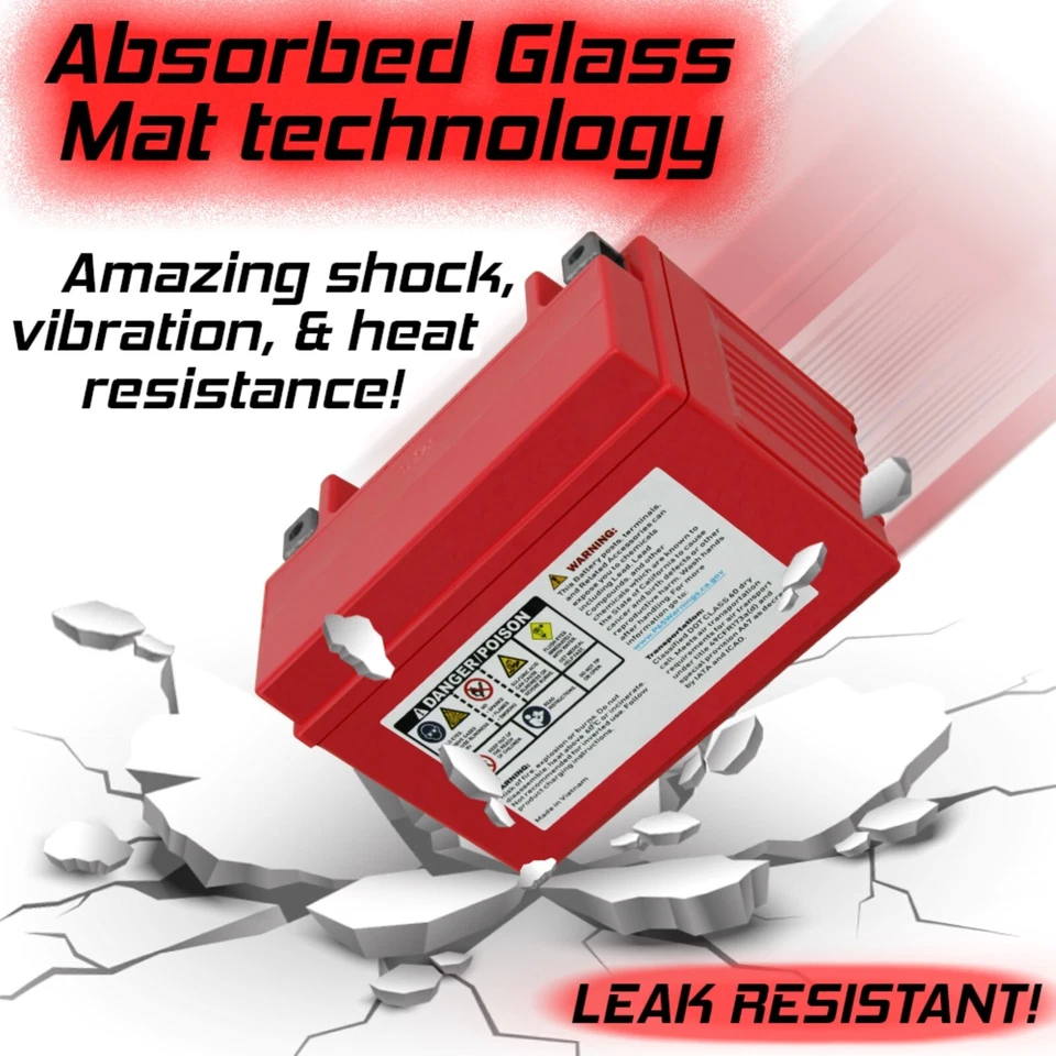 Banshee YTX9-BS Battery Compatible with Suzuki GSX250R 2018 to 2018 - Image 4 of 4