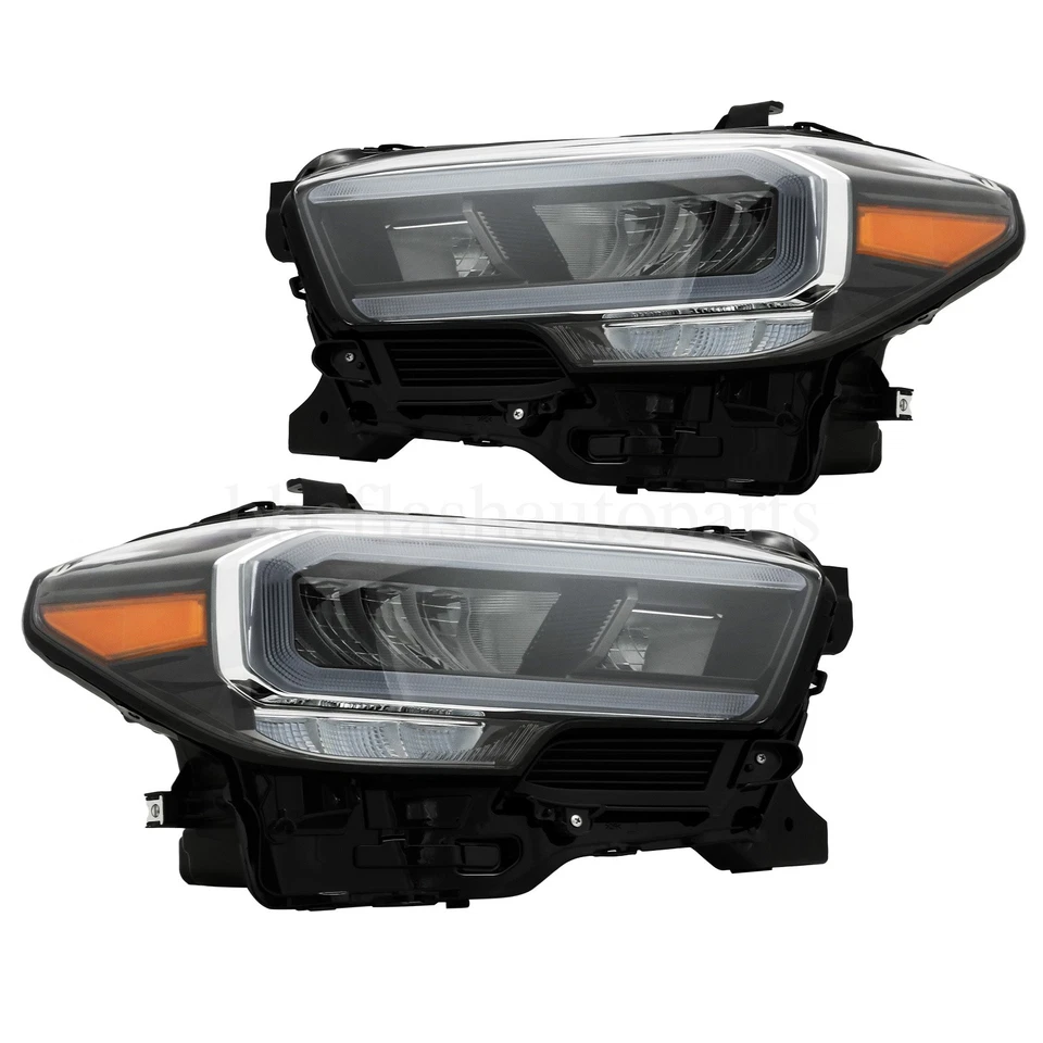 Par de Faróis Full LED para Toyota Tacoma 2020-2023 Limitados para TRD Chrome - Imagem 2 de 4