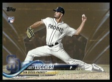 2018 Topps Update Series Gold /2018 #US271 Joey Lucchesi Rookie RC Padres card. rookie card picture
