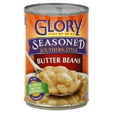 Glory Foods Seasoned Southern Style Butter Beans 15oz - 6 cans