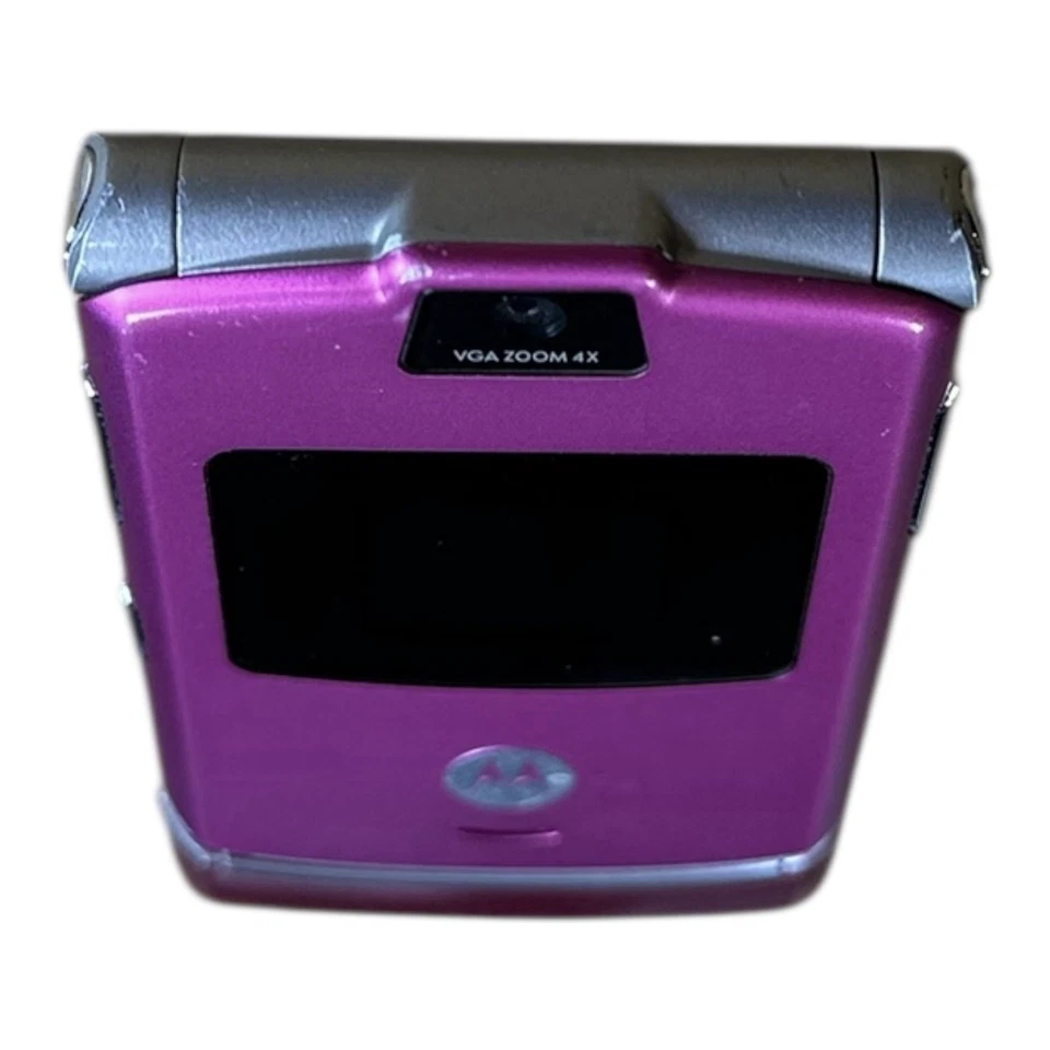 Raro Rosa Motorola RAZR V3 Teléfono Abatible T-Mobile De Colección Retro 2G Coleccionista GSM Foto 4 de 4
